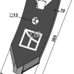 10x120 mm spids til Karat m bolt