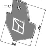 Cultus 210 mm spids incl 12x65 bolt + lå