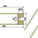 Hø tand venstre 00153015.1 Beige