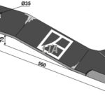 Kniv 560mm - højre