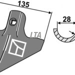 Radrenserskær 135x4 uden bolte